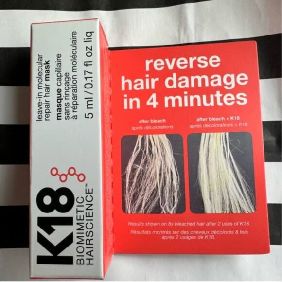 NWT K18 Biomimetic Hairscience Leave-In Molecular Repair Hair Mask - Picture 2 of 3